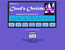 Tablet Screenshot of cloudsorchids.com